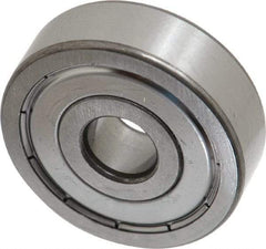 SKF - 10mm Bore Diam, 35mm OD, Double Shield Deep Groove Radial Ball Bearing - 11mm Wide, 1 Row, Round Bore, 3,400 Nm Static Capacity, 8,520 Nm Dynamic Capacity - Eagle Tool & Supply