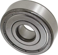 SKF - 12mm Bore Diam, 37mm OD, Double Shield Deep Groove Radial Ball Bearing - 12mm Wide, 1 Row, Round Bore, 4,150 Nm Static Capacity, 10,100 Nm Dynamic Capacity - Eagle Tool & Supply