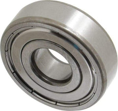 SKF - 15mm Bore Diam, 42mm OD, Double Shield Deep Groove Radial Ball Bearing - 13mm Wide, 1 Row, Round Bore, 5,400 Nm Static Capacity, 11,900 Nm Dynamic Capacity - Eagle Tool & Supply