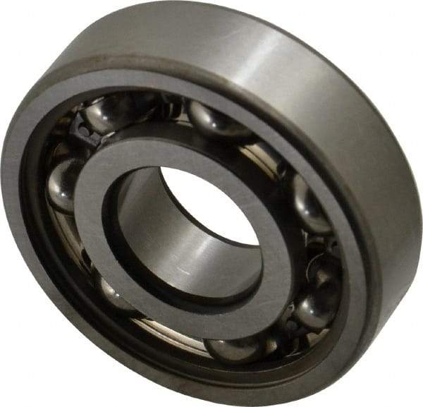 SKF - 20mm Bore Diam, 52mm OD, Open Deep Groove Radial Ball Bearing - 15mm Wide, 1 Row, Round Bore, 7,800 Nm Static Capacity, 16,800 Nm Dynamic Capacity - Eagle Tool & Supply