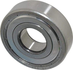 SKF - 20mm Bore Diam, 52mm OD, Double Shield Deep Groove Radial Ball Bearing - 15mm Wide, 1 Row, Round Bore, 7,800 Nm Static Capacity, 16,800 Nm Dynamic Capacity - Eagle Tool & Supply