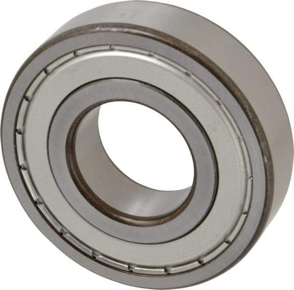 SKF - 35mm Bore Diam, 80mm OD, Double Shield Deep Groove Radial Ball Bearing - 21mm Wide, 1 Row, Round Bore, 19,000 Nm Static Capacity, 35,100 Nm Dynamic Capacity - Eagle Tool & Supply