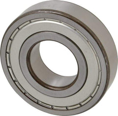 SKF - 35mm Bore Diam, 80mm OD, Double Shield Deep Groove Radial Ball Bearing - 21mm Wide, 1 Row, Round Bore, 19,000 Nm Static Capacity, 35,100 Nm Dynamic Capacity - Eagle Tool & Supply