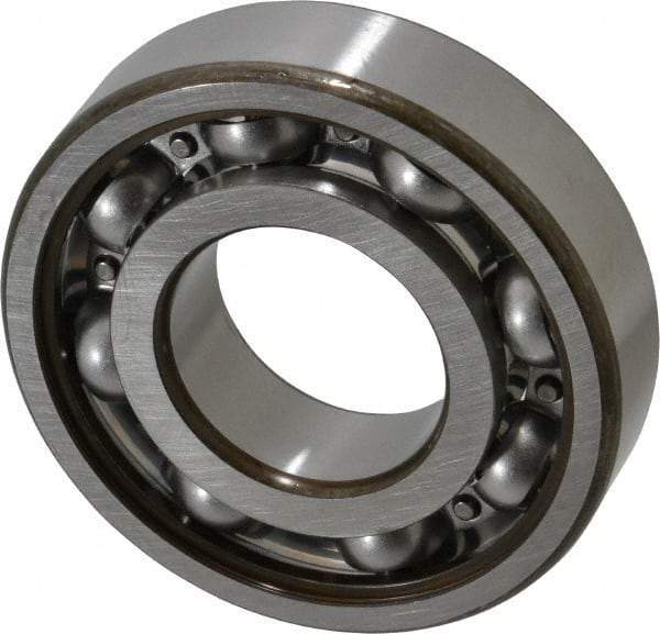 SKF - 40mm Bore Diam, 90mm OD, Open Deep Groove Radial Ball Bearing - 23mm Wide, 1 Row, Round Bore, 24,000 Nm Static Capacity, 42,300 Nm Dynamic Capacity - Eagle Tool & Supply