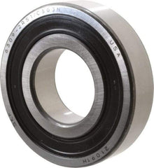 SKF - 45mm Bore Diam, 100mm OD, Double Seal Deep Groove Radial Ball Bearing - 25mm Wide, 1 Row, Round Bore, 31,500 Nm Static Capacity, 55,300 Nm Dynamic Capacity - Eagle Tool & Supply
