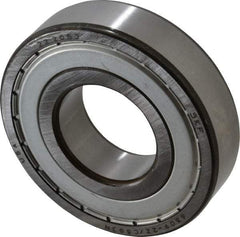 SKF - 45mm Bore Diam, 100mm OD, Double Shield Deep Groove Radial Ball Bearing - 25mm Wide, 1 Row, Round Bore, 31,500 Nm Static Capacity, 55,300 Nm Dynamic Capacity - Eagle Tool & Supply