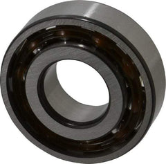 SKF - 17mm Bore Diam, 40mm OD, Open Angular Contact Radial Ball Bearing - 12mm Wide, 1 Row, Round Bore, 6,100 Lb Static Capacity, 11,000 Lb Dynamic Capacity - Eagle Tool & Supply