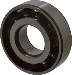 SKF - 20mm Bore Diam, 47mm OD, Open Angular Contact Radial Ball Bearing - 14mm Wide, 1 Row, Round Bore, 8,300 Lb Static Capacity, 14,000 Lb Dynamic Capacity - Eagle Tool & Supply