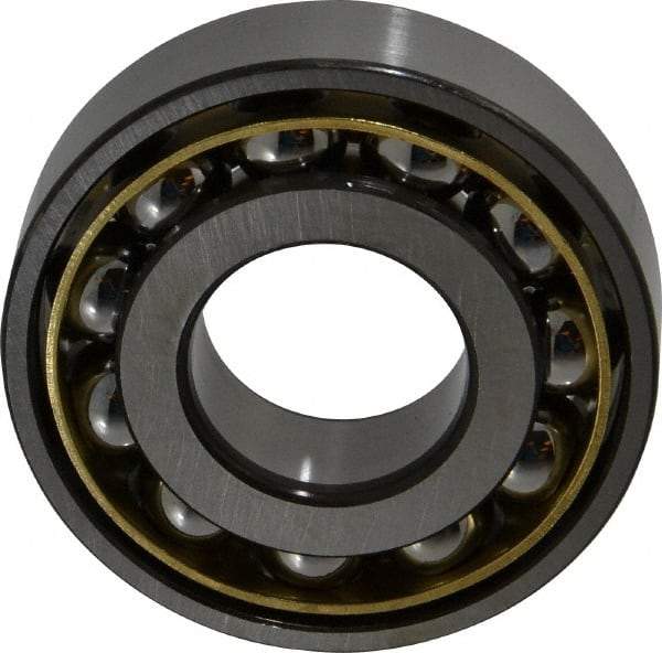 SKF - 30mm Bore Diam, 72mm OD, Open Angular Contact Radial Ball Bearing - 19mm Wide, 1 Row, Round Bore, 19,300 Lb Static Capacity, 34,500 Lb Dynamic Capacity - Eagle Tool & Supply