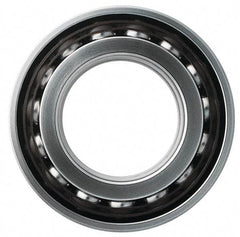 SKF - 50mm Bore Diam, 110mm OD, Double Seal Angular Contact Radial Ball Bearing - 44.4mm Wide, 2 Rows, Round Bore, 64,000 Lb Static Capacity, 85,200 Lb Dynamic Capacity - Eagle Tool & Supply