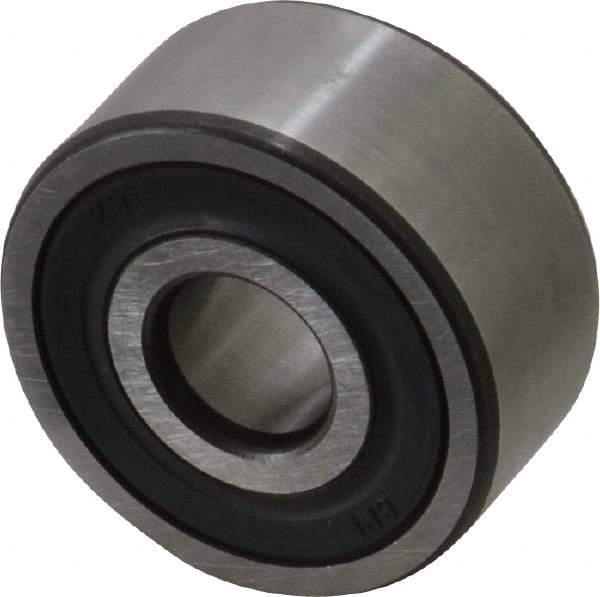 SKF - 10mm Bore Diam, 30mm OD, Double Seal Angular Contact Radial Ball Bearing - 14mm Wide, 2 Rows, Round Bore, 4,300 Lb Static Capacity, 7,610 Lb Dynamic Capacity - Eagle Tool & Supply