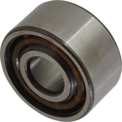SKF - 12mm Bore Diam, 32mm OD, Open Angular Contact Radial Ball Bearing - 15.9mm Wide, 2 Rows, Round Bore, 5,600 Lb Static Capacity, 10,100 Lb Dynamic Capacity - Eagle Tool & Supply