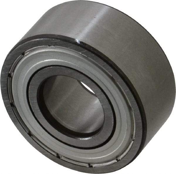 SKF - 17mm Bore Diam, 40mm OD, Double Shield Angular Contact Radial Ball Bearing - 17.5mm Wide, 2 Rows, Round Bore, 8,800 Lb Static Capacity, 14,300 Lb Dynamic Capacity - Eagle Tool & Supply
