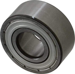 SKF - 17mm Bore Diam, 40mm OD, Double Shield Angular Contact Radial Ball Bearing - 17.5mm Wide, 2 Rows, Round Bore, 8,800 Lb Static Capacity, 14,300 Lb Dynamic Capacity - Eagle Tool & Supply