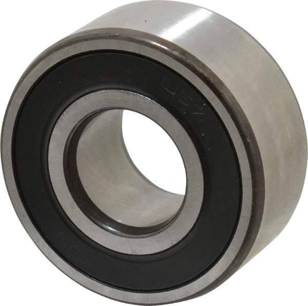 SKF - 20mm Bore Diam, 47mm OD, Double Seal Angular Contact Radial Ball Bearing - 20.6mm Wide, 2 Rows, Round Bore, 12,000 Lb Static Capacity, 19,000 Lb Dynamic Capacity - Eagle Tool & Supply