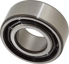 SKF - 25mm Bore Diam, 52mm OD, Open Angular Contact Radial Ball Bearing - 20.6mm Wide, 2 Rows, Round Bore, 14,300 Lb Static Capacity, 20,800 Lb Dynamic Capacity - Eagle Tool & Supply