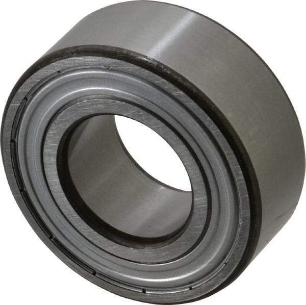 SKF - 25mm Bore Diam, 52mm OD, Double Shield Angular Contact Radial Ball Bearing - 20.6mm Wide, 2 Rows, Round Bore, 14,300 Lb Static Capacity, 20,800 Lb Dynamic Capacity - Eagle Tool & Supply