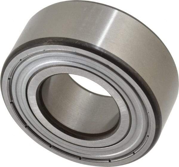 SKF - 25mm Bore Diam, 52mm OD, Double Shield Angular Contact Radial Ball Bearing - 20.6mm Wide, 2 Rows, Round Bore, 14,300 Lb Static Capacity, 20,800 Lb Dynamic Capacity - Eagle Tool & Supply