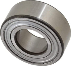 SKF - 25mm Bore Diam, 52mm OD, Double Shield Angular Contact Radial Ball Bearing - 20.6mm Wide, 2 Rows, Round Bore, 14,300 Lb Static Capacity, 20,800 Lb Dynamic Capacity - Eagle Tool & Supply