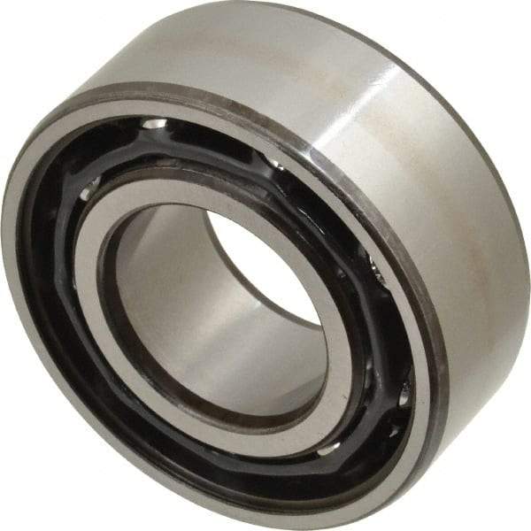 SKF - 30mm Bore Diam, 62mm OD, Open Angular Contact Radial Ball Bearing - 23.8mm Wide, 2 Rows, Round Bore, 20,800 Lb Static Capacity, 28,600 Lb Dynamic Capacity - Eagle Tool & Supply