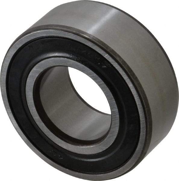 SKF - 30mm Bore Diam, 62mm OD, Double Seal Angular Contact Radial Ball Bearing - 23.8mm Wide, 2 Rows, Round Bore, 20,800 Lb Static Capacity, 28,600 Lb Dynamic Capacity - Eagle Tool & Supply