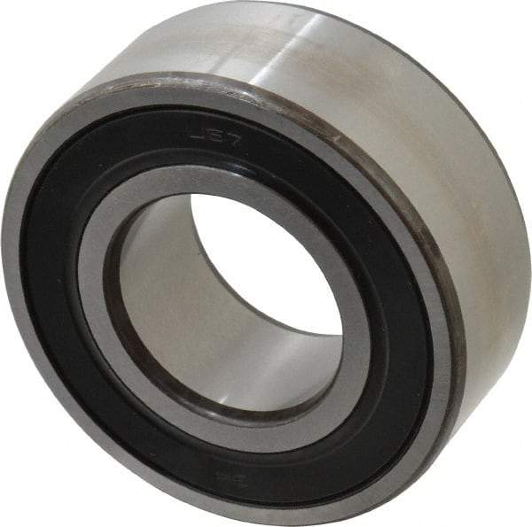 SKF - 35mm Bore Diam, 72mm OD, Double Seal Angular Contact Radial Ball Bearing - 27mm Wide, 2 Rows, Round Bore, 27,500 Lb Static Capacity, 37,700 Lb Dynamic Capacity - Eagle Tool & Supply