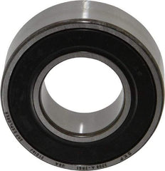 SKF - 40mm Bore Diam, 80mm OD, Double Seal Angular Contact Radial Ball Bearing - 30.2mm Wide, 2 Rows, Round Bore, 34,000 Lb Static Capacity, 44,900 Lb Dynamic Capacity - Eagle Tool & Supply