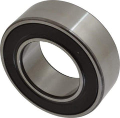 SKF - 50mm Bore Diam, 90mm OD, Double Seal Angular Contact Radial Ball Bearing - 30.2mm Wide, 2 Rows, Round Bore, 39,000 Lb Static Capacity, 48,800 Lb Dynamic Capacity - Eagle Tool & Supply