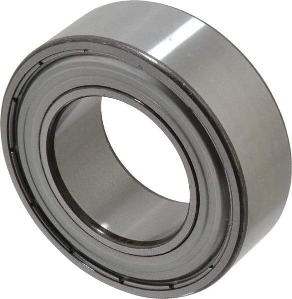 SKF - 50mm Bore Diam, 90mm OD, Double Shield Angular Contact Radial Ball Bearing - 30.2mm Wide, 2 Rows, Round Bore, 39,000 Lb Static Capacity, 48,800 Lb Dynamic Capacity - Eagle Tool & Supply