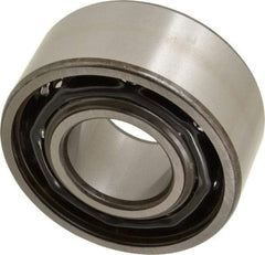 SKF - 35mm Bore Diam, 80mm OD, Open Angular Contact Radial Ball Bearing - 34.9mm Wide, 2 Rows, Round Bore, 35,500 Lb Static Capacity, 49,400 Lb Dynamic Capacity - Eagle Tool & Supply