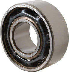 SKF - 45mm Bore Diam, 100mm OD, Open Angular Contact Radial Ball Bearing - 39.7mm Wide, 2 Rows, Round Bore, 53,000 Lb Static Capacity, 72,800 Lb Dynamic Capacity - Eagle Tool & Supply