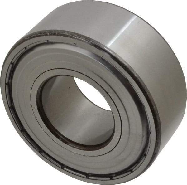 SKF - 50mm Bore Diam, 110mm OD, Double Shield Angular Contact Radial Ball Bearing - 44.4mm Wide, 2 Rows, Round Bore, 64,000 Lb Static Capacity, 85,200 Lb Dynamic Capacity - Eagle Tool & Supply