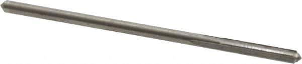 Hertel - 0.0918" Solid Carbide 4 Flute Chucking Reamer - Straight Flute, 0.0918" Straight Shank, 1/2" Flute Length, 2" OAL - Eagle Tool & Supply