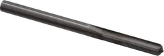 Hertel - 0.216" Solid Carbide 4 Flute Chucking Reamer - Straight Flute, 0.216" Straight Shank, 1" Flute Length, 3" OAL - Eagle Tool & Supply