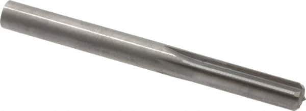 Hertel - 0.335" Solid Carbide 6 Flute Chucking Reamer - Straight Flute, 0.335" Straight Shank, 1-1/4" Flute Length, 3-1/2" OAL - Eagle Tool & Supply