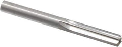 Hertel - 0.341" Solid Carbide 6 Flute Chucking Reamer - Straight Flute, 0.341" Straight Shank, 1-1/4" Flute Length, 3-1/2" OAL - Eagle Tool & Supply