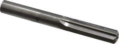 Hertel - 0.441" Solid Carbide 6 Flute Chucking Reamer - Straight Flute, 0.441" Straight Shank, 1-3/8" Flute Length, 4" OAL - Eagle Tool & Supply