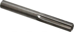 Hertel - 0.445" Solid Carbide 6 Flute Chucking Reamer - Straight Flute, 0.445" Straight Shank, 1-3/8" Flute Length, 4" OAL - Eagle Tool & Supply