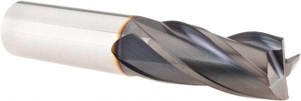 Guhring - 3/4", 1-1/2" LOC, 3/4" Shank Diam, 4" OAL, 4 Flute, Solid Carbide Square End Mill - Single End, FIREX Finish, Spiral Flute, 30° Helix, Right Hand Cut, Right Hand Flute - Eagle Tool & Supply