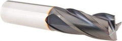 Guhring - 3/4", 1-1/2" LOC, 3/4" Shank Diam, 4" OAL, 4 Flute, Solid Carbide Square End Mill - Single End, FIREX Finish, Spiral Flute, 30° Helix, Right Hand Cut, Right Hand Flute - Eagle Tool & Supply