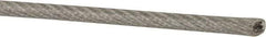 Value Collection - 1/8" x 3/32" Diam, Aircraft Cable - 920 Lb Breaking Strength, 7 x 7 Strand Core, Vinyl Coating - Eagle Tool & Supply