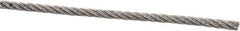 Value Collection - 1/16" Diam, Aircraft Cable - 480 Lb Breaking Strength, 7 x 7 Strand Core - Eagle Tool & Supply