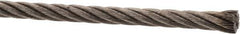 Value Collection - 3/16" Diam, Aircraft Cable - 3,700 Lb Breaking Strength, 7 x 19 Strand Core - Eagle Tool & Supply