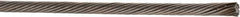 Value Collection - 3/32" Diam, Aircraft Cable - 1,200 Lb Breaking Strength, 1 x 19 Single Strand - Eagle Tool & Supply