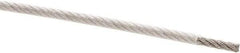 Value Collection - 1/8" x 3/32" Diam, Aircraft Cable - 920 Lb Breaking Strength, 7 x 19 Strand Core, Nylon Coating - Eagle Tool & Supply