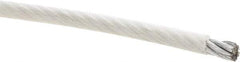 Value Collection - 7/16" x 3/8" Diam, Aircraft Cable - 14,400 Lb Breaking Strength, 7 x 19 Strand Core, Nylon Coating - Eagle Tool & Supply