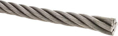 Value Collection - 5/8" Diam, Steel Wire Rope - 30,000 Lb Breaking Strength, 6 x 19 IWRC - Eagle Tool & Supply