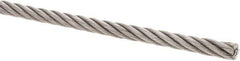 Value Collection - 5/16" Diam, Steel Wire Rope - 7,660 Lb Breaking Strength, 6 x 19 IWRC - Eagle Tool & Supply