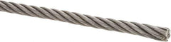 Value Collection - 3/8" Diam, Steel Wire Rope - 10,980 Lb Breaking Strength, 6 x 19 IWRC - Eagle Tool & Supply