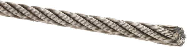 Value Collection - 1/2" Diam, Steel Wire Rope - 19,260 Lb Breaking Strength, 6 x 19 IWRC - Eagle Tool & Supply